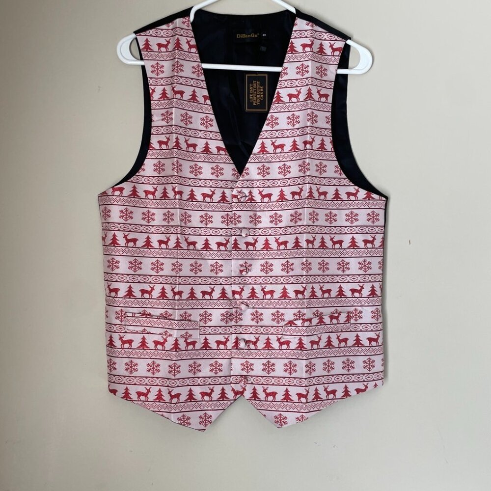 Christmas Holiday Print Set (Vest/Tie/Handkerchief)